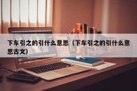 下车引之的引什么意思（下车引之的引什么意思古文）