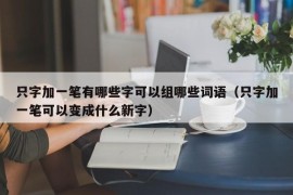 只字加一笔有哪些字可以组哪些词语（只字加一笔可以变成什么新字）