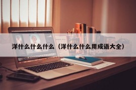 洋什么什么什么（洋什么什么用成语大全）