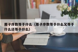 原子序数等于什么（原子序数等于什么又等于什么还等于什么）