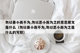 勿以善小而不为,勿以恶小而为之的意思原文是什么（勿以善小而不为,勿以恶小而为之是什么的写照）