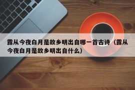 露从今夜白月是故乡明出自哪一首古诗（露从今夜白月是故乡明出自什么）