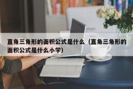 直角三角形的面积公式是什么（直角三角形的面积公式是什么小学）