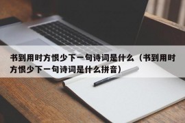 书到用时方恨少下一句诗词是什么（书到用时方恨少下一句诗词是什么拼音）