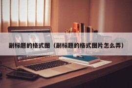 副标题的格式图（副标题的格式图片怎么弄）