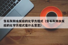 生石灰和水反应的化学方程式（生石灰和水反应的化学方程式是什么意思）