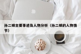 孙二娘主要事迹及人物分析（孙二娘的人物情节）