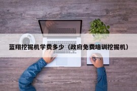 蓝翔挖掘机学费多少（政府免费培训挖掘机）