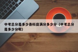 中考总分是多少各科目满分多少分（中考总分是多少分呢）