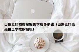 山东蓝翔技校挖掘机学费多少钱（山东蓝翔高级技工学校挖掘机）