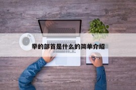 举的部首是什么的简单介绍