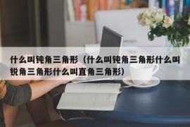 什么叫钝角三角形（什么叫钝角三角形什么叫锐角三角形什么叫直角三角形）