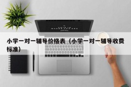 小学一对一辅导价格表（小学一对一辅导收费标准）
