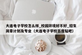 大连电子学校怎么样_校园环境好不好_招生简章计划及专业（大连电子学校百度贴吧）