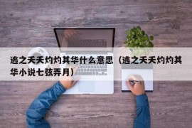 逃之夭夭灼灼其华什么意思（逃之夭夭灼灼其华小说七弦弄月）