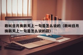 敢叫日月换新天上一句是怎么说的（敢叫日月换新天上一句是怎么说的菽）