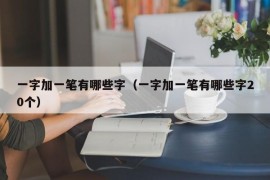 一字加一笔有哪些字（一字加一笔有哪些字20个）