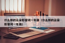 什么样的云朵形容词一年级（什么样的云朵 形容词一年级）