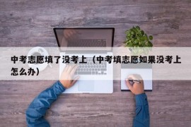 中考志愿填了没考上（中考填志愿如果没考上怎么办）