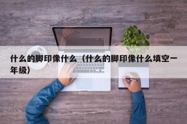 什么的脚印像什么（什么的脚印像什么填空一年级）