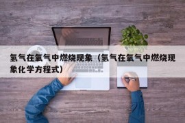 氢气在氧气中燃烧现象（氢气在氧气中燃烧现象化学方程式）