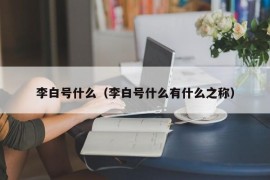 李白号什么（李白号什么有什么之称）