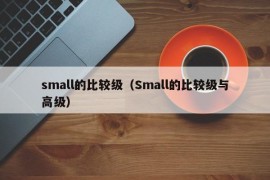 small的比较级（Small的比较级与高级）