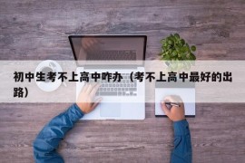 初中生考不上高中咋办（考不上高中最好的出路）